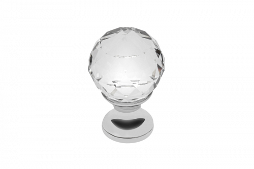 Ручка-кнопка с кристаллом GZ-CRPA20-01 хром — купить оптом и в розницу в интернет магазине GTV-Meridian.